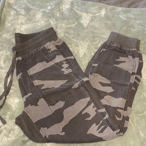 Dark Camouflage Jogger Pants NWOT!